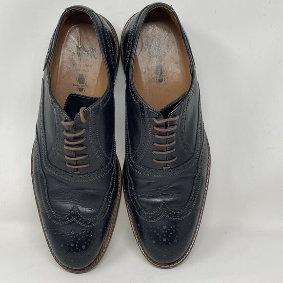Johnston Murphy XCS Oxford Shoes Mens 10.5 M Black Leather Wingtip Waterproof - Picture 9 of 16